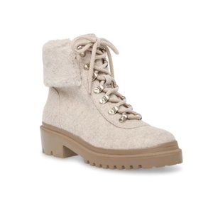 [GENTLY USED] DSW Anne Klein Carmine Hiking Boot (Off White)
